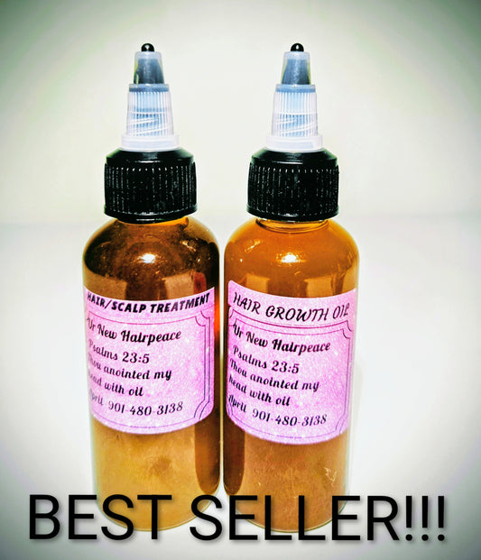 2 Fl Oz Hair and Scalp Treatment and Hair Growth Oil Bundles